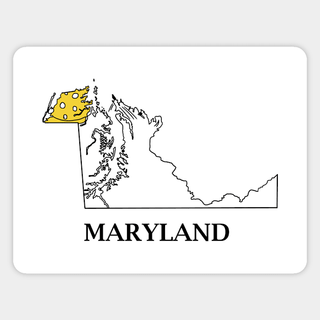 Maryland Upside Down Magnet by percivalrussell